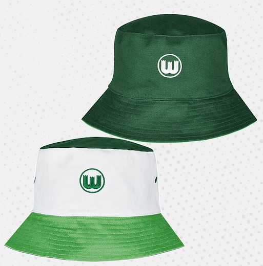 VfL Wolfsburg Fischerhut Zinnenwappen 