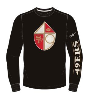 San Francisco 49ers Nike LS Fashion Top 2XL