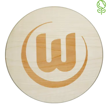 VfL Wolfsburg Holzbrettchen Logo