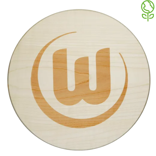 VfL Wolfsburg Holzbrettchen Logo