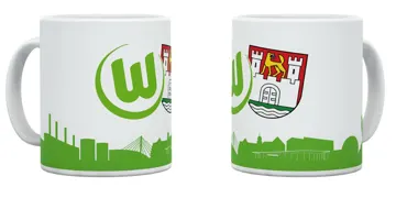 VfL Wolfsburg Tasse Logo/Stadtwappen