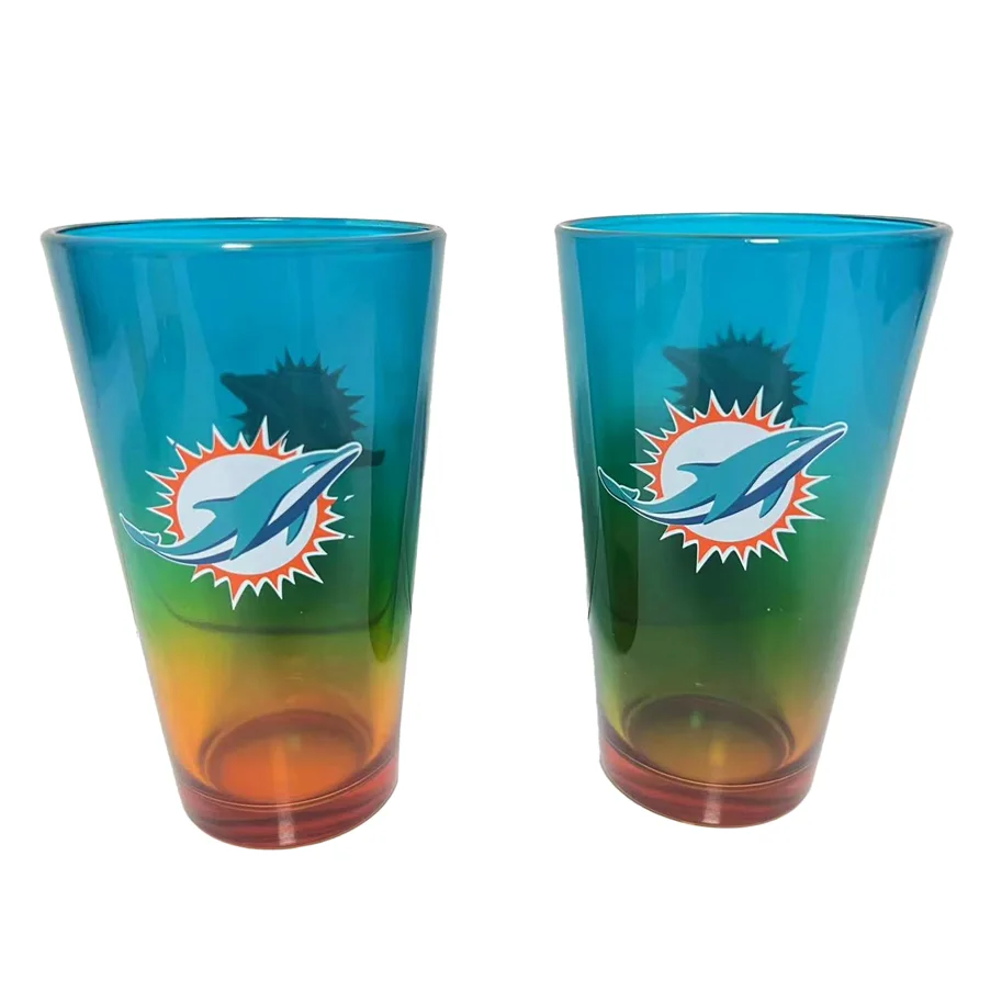 Miami Dolphins Pint Glass 2er-Set 475ml