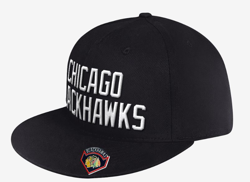 Chicago Blackhawks Starter Black Ice Cap 