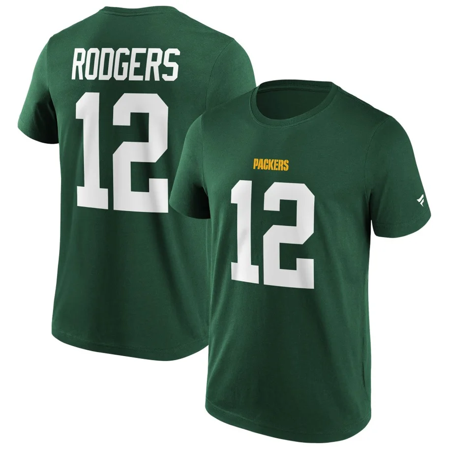 Green Bay Packers Rodgers 12 Graphic Shirt  L