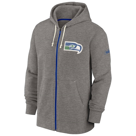 Seattle Seahawks FZ Historic Lifestyle Hoodie M
