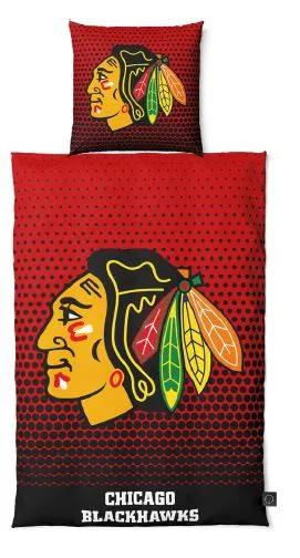 Chicago Blackhawks Bettwäsche-Set "DOTS" 135x200 + 80x80cm