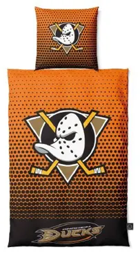 Anaheim Ducks Bettwäsche-Set "DOTS"  135x200 + 80x80cm