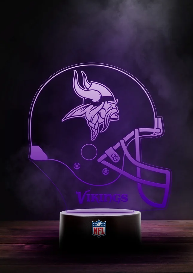 Minnesota Vikings NFL LED-Licht "HELM"  