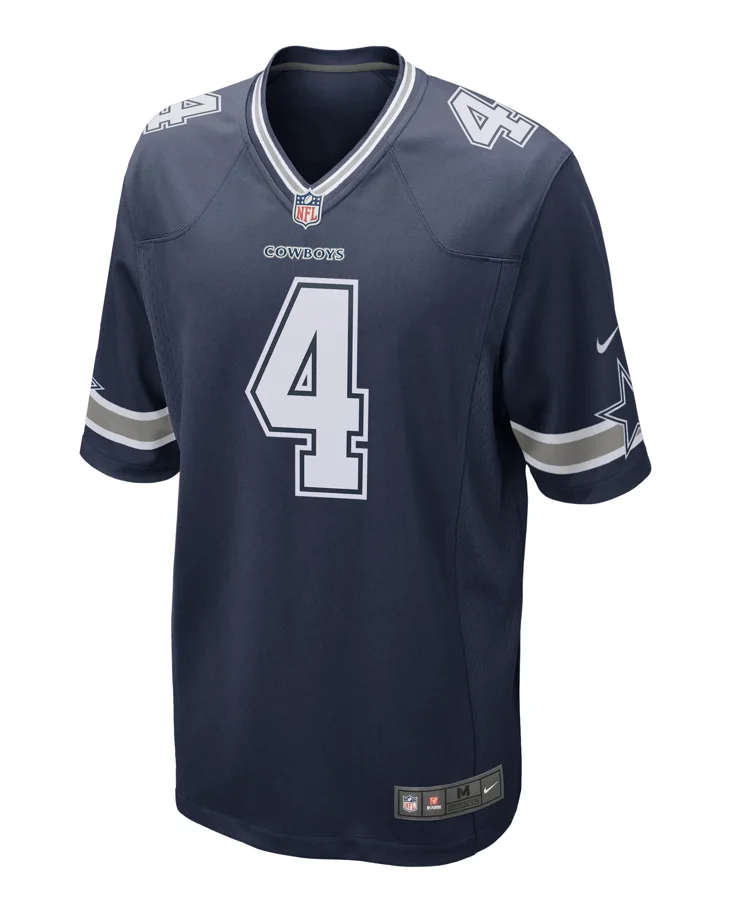 Dallas Cowboys Nike Home Game Jersey Prescott 4 2XL