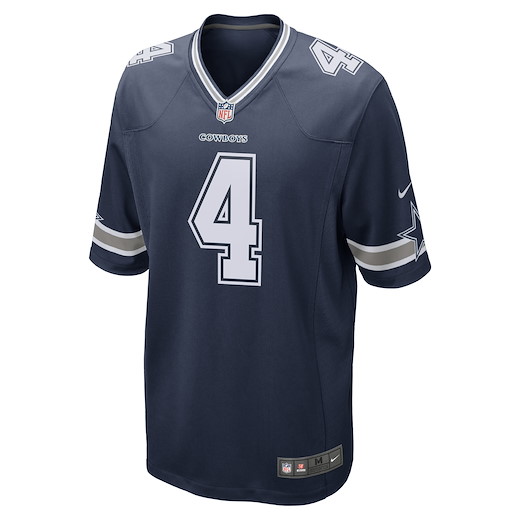 Dallas Cowboys Nike Home Game Jersey Prescott 4 S