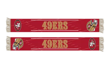 San Francisco 49ers HD Knitted Jaquard Scarf  145x20cm