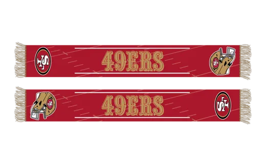 San Francisco 49ers HD Knitted Jaquard Scarf 145x20cm
