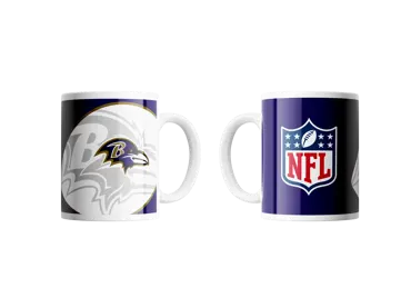 Baltimore Ravens Classic Mug Shadow Logo & Shield 330ml