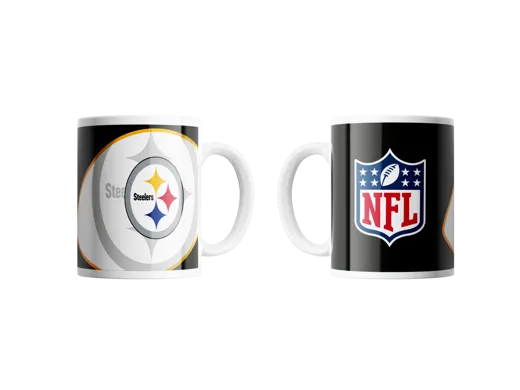 Pittsburgh Steelers Mug Shadow Logo & Shield 330ml