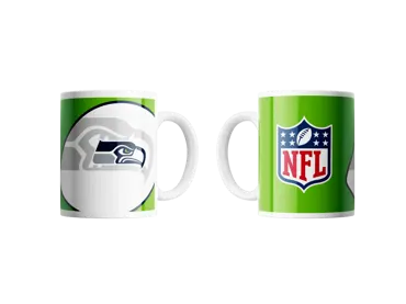 Seattle Seahawks Mug Shadow Logo & Shield 330ml