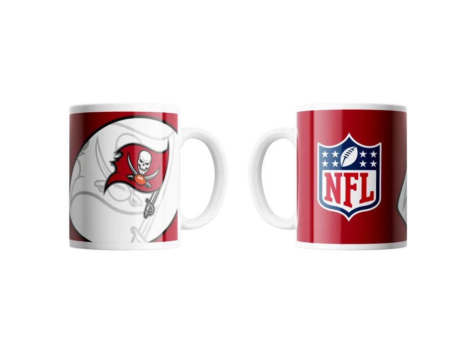 Tampa Bay Buccaneers Mug Shadow Logo & Shield 