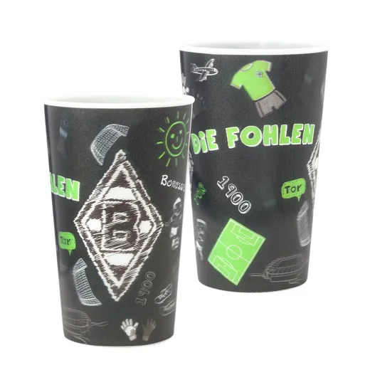 Borussia M'Gladbach 3D Becher Kritzel 2er Set