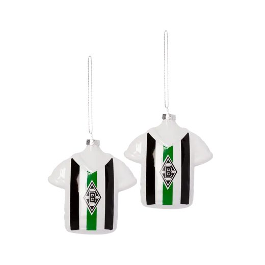 Borussia M'Gladbach Christbaumkugeln Retro 2er
