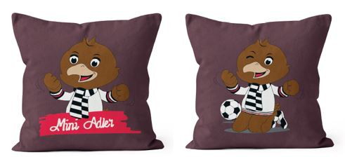 Eintracht Frankfurt Kinder Wendekissen Attila 40x40cm