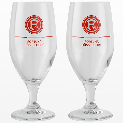 Fortuna Düsseldorf Pilsglas 2er-Set 0.3L