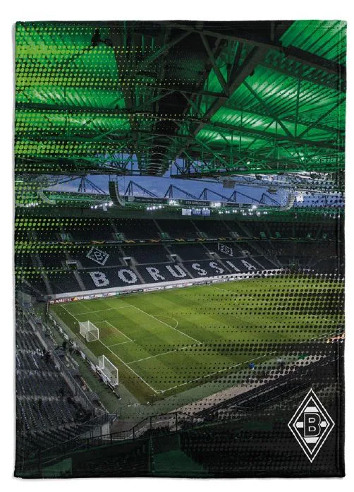 Borussia M´Gladbach Flanellfleecedecke Stadion 150x200cm