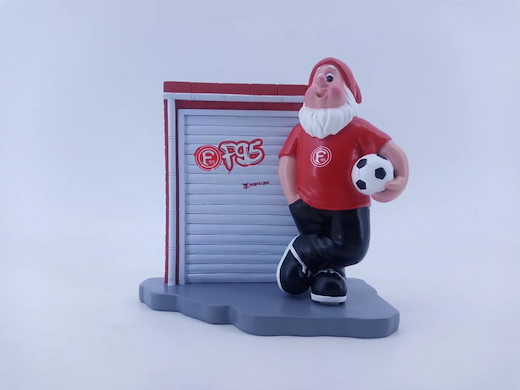Fortuna Düsseldorf Gartenzwerg Garagentor 
