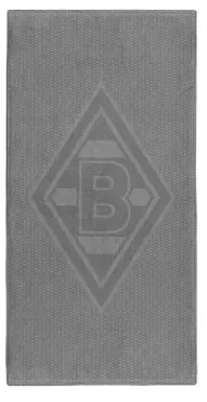 Borussia M´Gladbach Duschtuch "grey" 70x140cm, 500gsm