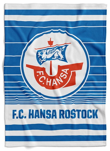 Hansa Rostock Veloursdecke Logo 150x200cm