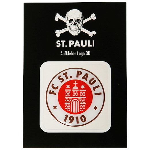FC St. Pauli Aufkleber Logo 3D 