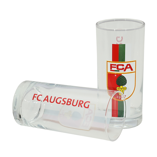 FC Augsburg Trinkglas 2er Set 0,2 l