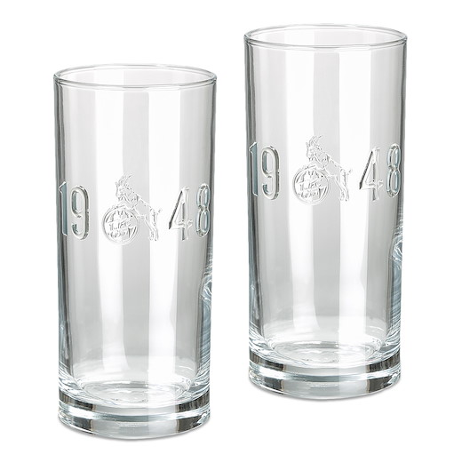 1. FC Köln Trinkglas "Relief" 2er Set 