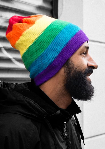 FC St. Pauli Mütze Regenbogen 
