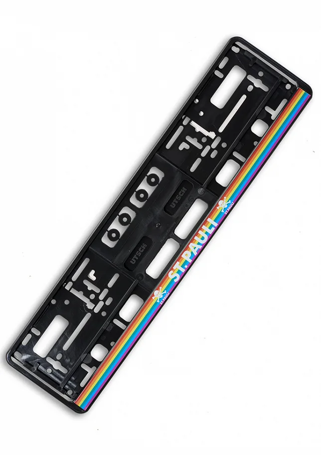 FC St. Pauli Nummernschildhalter Regenbogen 