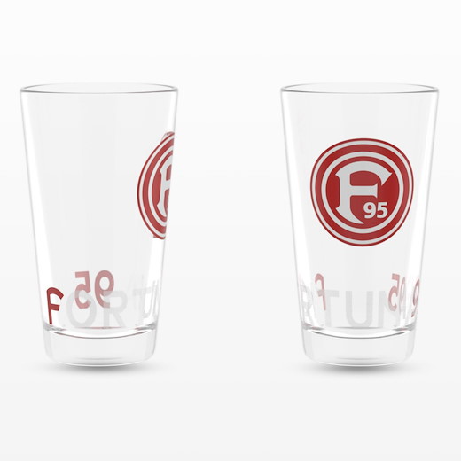 Fortuna Düsseldorf Wasserglas 2er-Set 0.2L