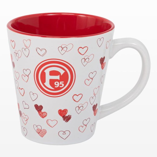 Fortuna Düsseldorf Tasse "Herz" 