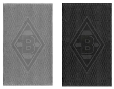 Borussia M´Gladbach Gästehandtuch Set „grey“ 30x50cm, 500gsm