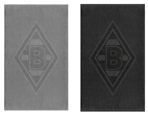 Borussia M´Gladbach Gästehandtuch Set „grey“ 30x50cm, 500gsm