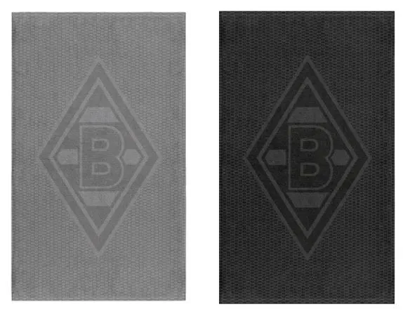 Borussia M´Gladbach Gästehandtuch Set „grey“ 