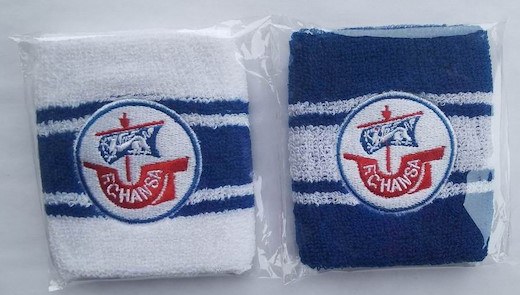 Hansa Rostock Schweißband 2er-Set Blau-Weiß 