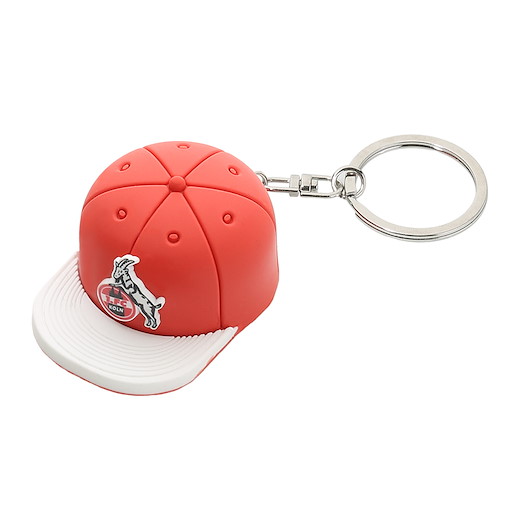 1. FC Köln Schlüsselanhänger "Cap" mit Flaschenöff 