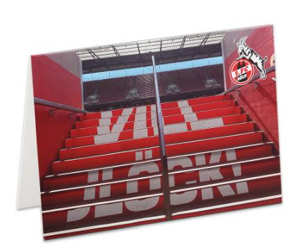 1. FC Köln Grußkarte "Vill Jlöcki" 