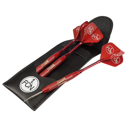 1. FC Nürnberg Steeldart Set rot 