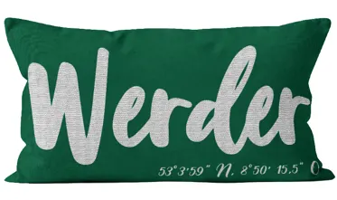 SV Werder Bremen Kissen "Werder" 45x26cm 45x26cm