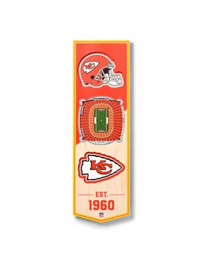 Kansas City Chiefs 3D Stadium Banner