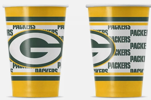 Green Bay Packers Pappbecher Set (20 Stk.) 400 ml 400ml