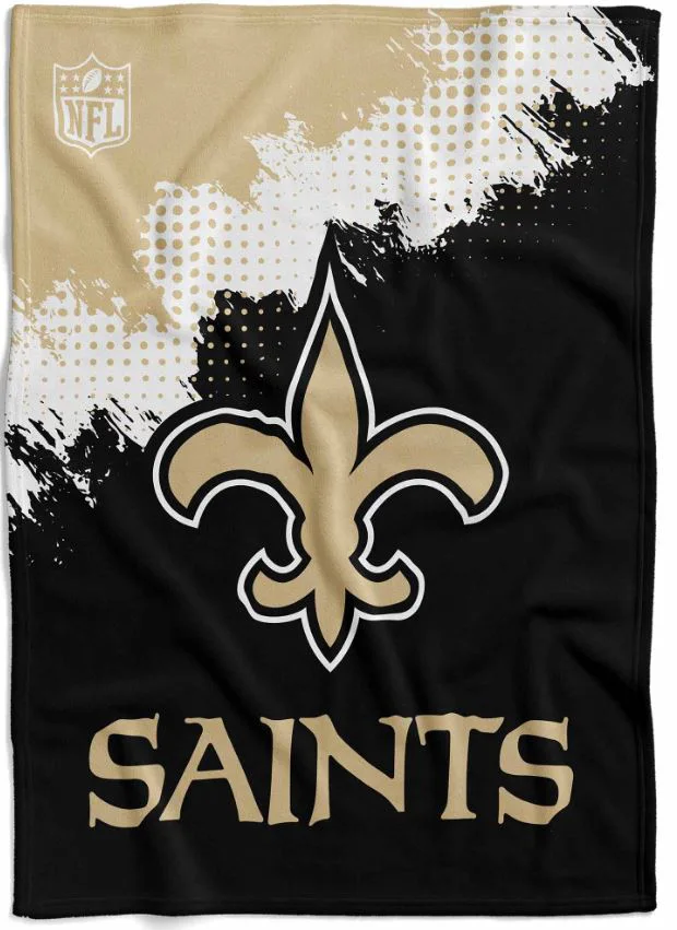 Flannel Decke /Throw "CORNER" New Orleans Saints 150x200cm