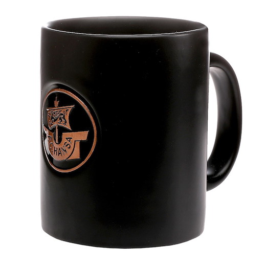 Hansa Rostock Tasse Metallplatte 