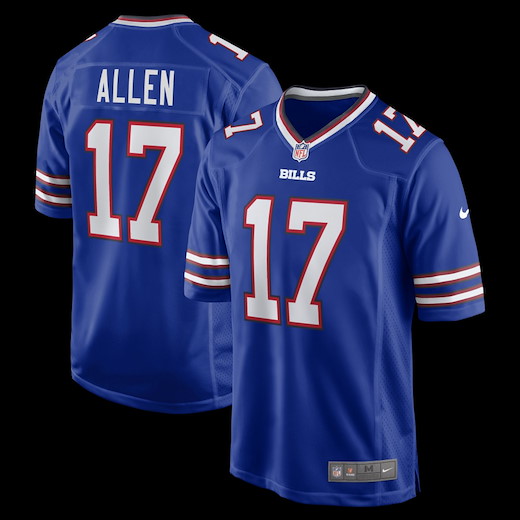 Buffalo Bills Nike Home Jersey Allen 17 S