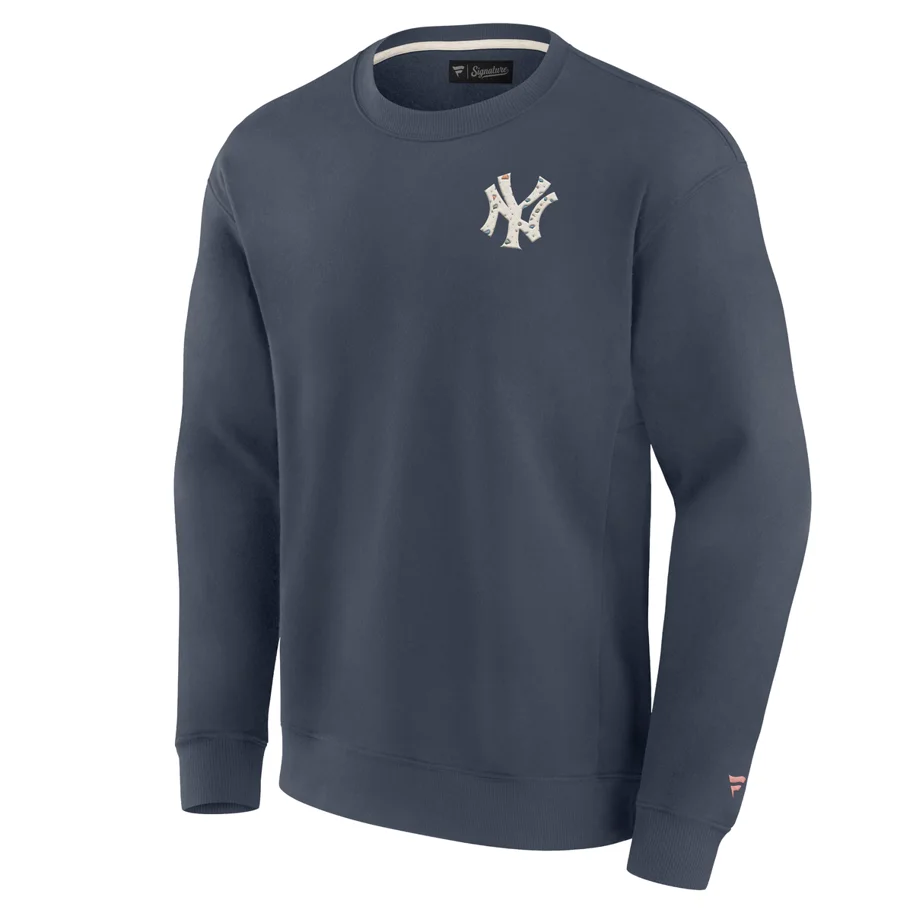 New York Yankees Terrazzo Fleece Crew Sweatshirt M