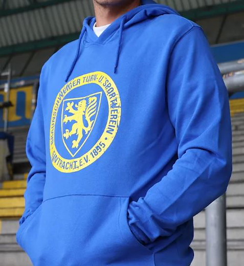 Eintracht Braunschweig Hoodie logo blau M